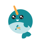 Nordy the narwhal, our mascot